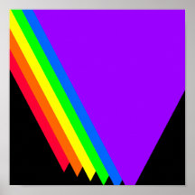 Affiche de triangle d'arc-en-ciel