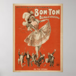 Affiche de VAUDEVILLE de Loi de BURLESQUE de tonne