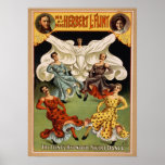 Affiche de VAUDEVILLE d'hypnose de magicien de SIL