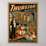 Affiche de VAUDEVILLE d'illusionniste de magicien 