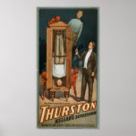 Affiche de VAUDEVILLE d'illusionniste de magicien 