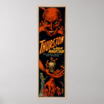Affiche de VAUDEVILLE d'illusionniste de magicien 