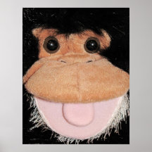 Affiche de visage de singe