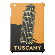 affiche de voyage d'art déco de la Toscane Italie  coques mini ipad