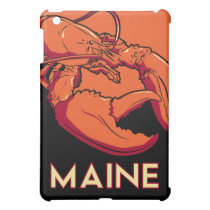 affiche de voyage d'art déco du Maine rétro coques mini ipad