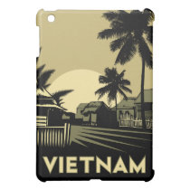 affiche de voyage d'art déco du Vietnam rétro coques mini ipad