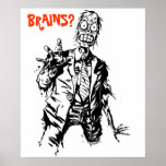 Affiche de zombi de Shambling