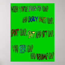 Affiche devenue de merde