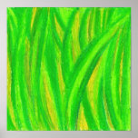 Affiche d'herbe