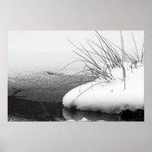 Affiche d'île de neige