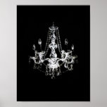 Affiche d'impression de ~ d'élégance de lustre