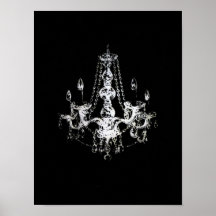 Affiche d'impression de ~ d'élégance de lustre
