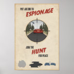 Affiche dixième de propagande de jeu électronique 