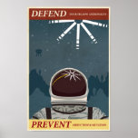 Affiche dixième de propagande de jeu électronique 