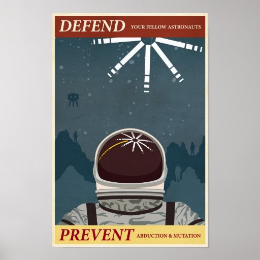 Affiche dixième de propagande de jeu électronique 