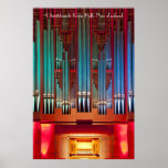 Affiche d'organe d'hôtel de ville de Christchurch 
