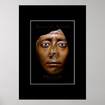 Affiche égyptienne d'art de visage de pharaon