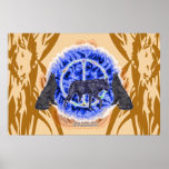 Affiche énigmatique de loup