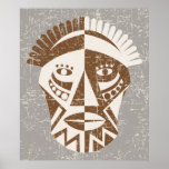 Affiche faite sur commande d'impression de masque 