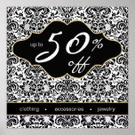 Affiche florale BG élégante à la mode de vente au 