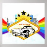 Affiche fraîche de vecteur de Las Vegas