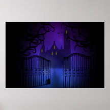 Affiche gothique de château