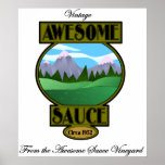 Affiche impressionnante de sauce