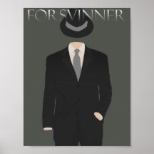 Affiche invisible d'homme