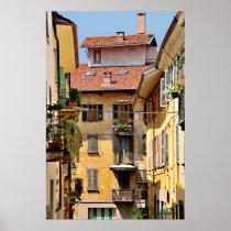 Affiche italienne de balcons