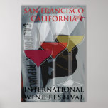Affiche la Californie de vin