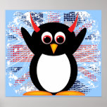 Affiche mauvaise de Penguin™ Union Jack