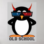 Affiche mauvaise de vieille école de Penguin™