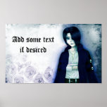 Affiche mignonne de garçon d'emo d'anime pour votr