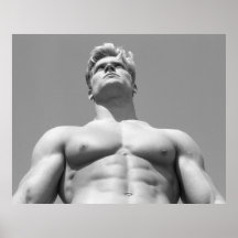 Affiche modèle de forme physique - gros morceau de