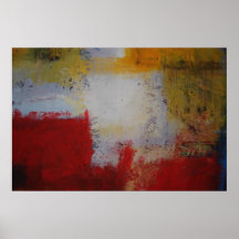 Affiche moderne d'art abstrait - carrés minimalist