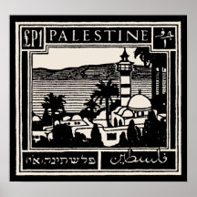 Affiche noire de la Palestine
