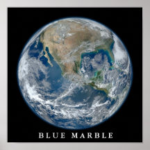 Affiche occidentale de marbre bleue