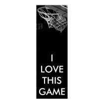 Affiche panoramique noire et blanche de basket-bal posters