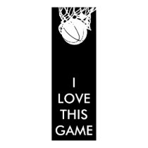 Affiche panoramique noire et blanche de basket-bal posters
