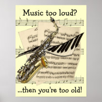 Affiche personnalisable de conception de musique