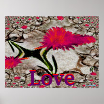 Affiche-Personnaliser de floraison de la terre d'a