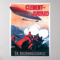 Affiche promotionnelle de dirigeable d'Adjudant Vi