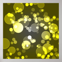 Affiche radiale jaune