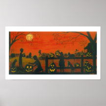 Affiche "récolte d'art de Halloween de Halloween "
