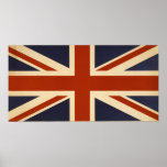 Affiche rectangulaire britannique vintage de drape