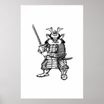 AFFICHE SAMOURAÏ D'ART