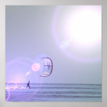 Affiche soloe de Kiteboarder