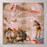 Affiche SUPRÊME de VAUDEVILLE de Loi de trapèze d'