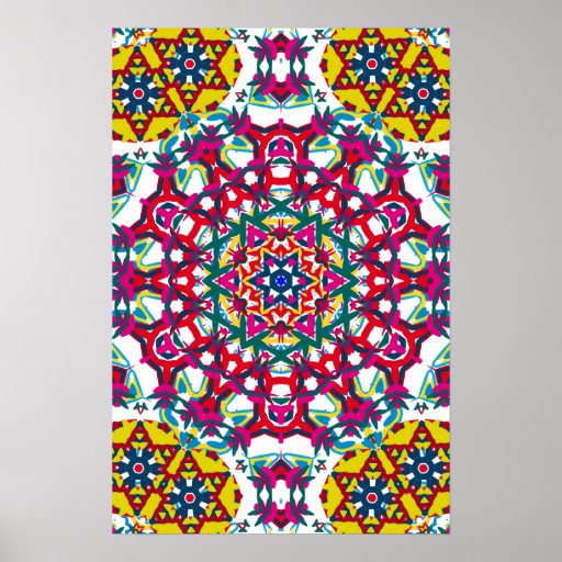 Affiche Trippy : Illustration psychédélique de kal