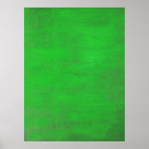 Affiche verte d'art moderne